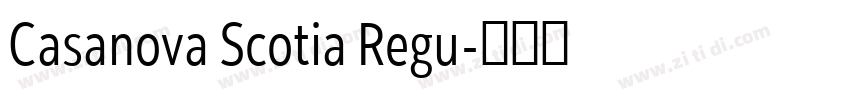 Casanova Scotia Regu字体转换